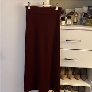 Sezane Burgundy Women's Skirt